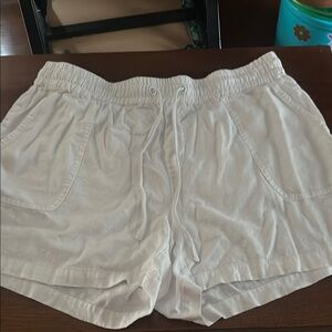 New York & Company White Athletic Shorts Lightweight Comfort